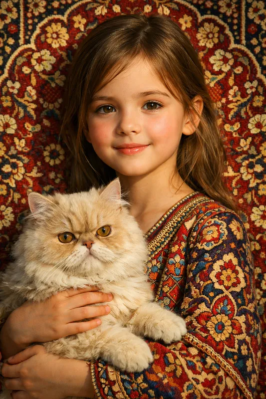 4K Persian Carpet Portrait - Instagram