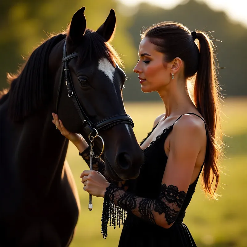 Beach Horse Fashion Portrait - Thumbnail 6
