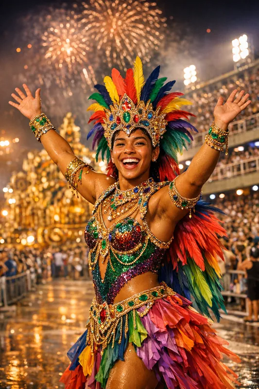 Brazil Carnival Rio AI Photo Prompt - Samba Festival Editing