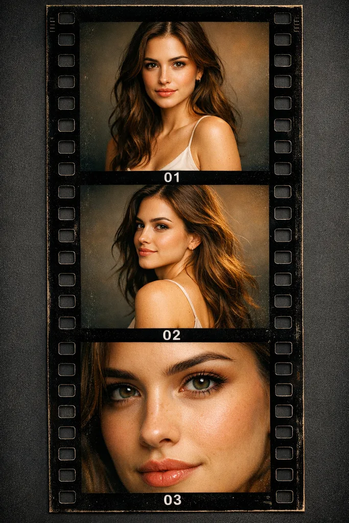 Cinematic Film Strip AI Photo Prompt - Image 1