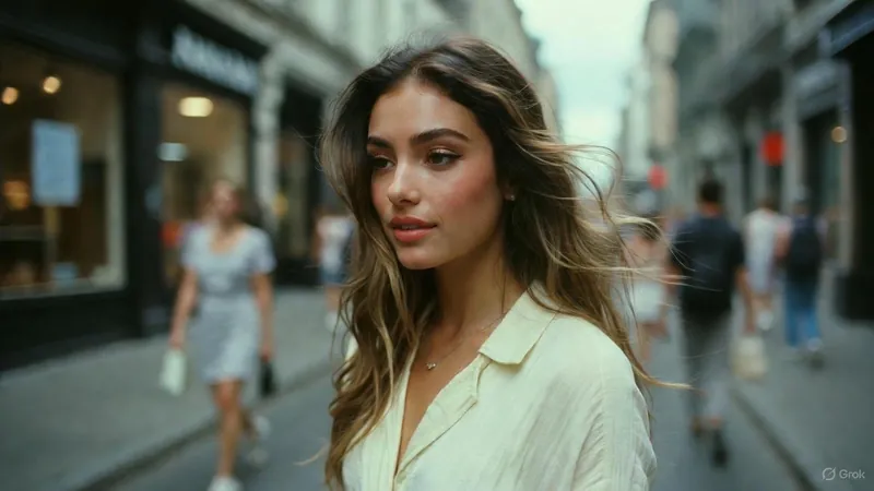 Cinematic Street Photography - Stylish Woman in Motion - Thumbnail 5