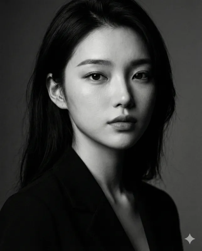 Cinematic Woman Portrait Minimal Studio - Thumbnail 2