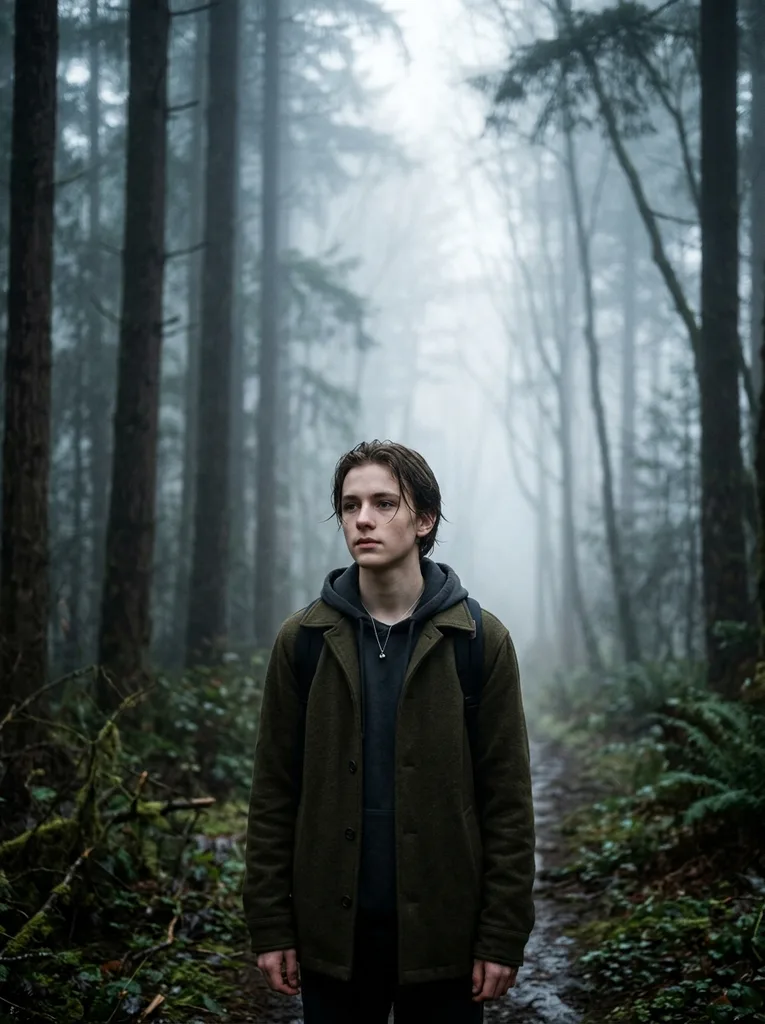 Foggy Forest Cinematic AI Photo Editing Prompt - Image 1