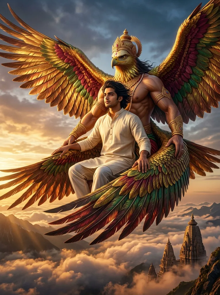 Garuda Carrying Me AI Photo Prompt - Image 1