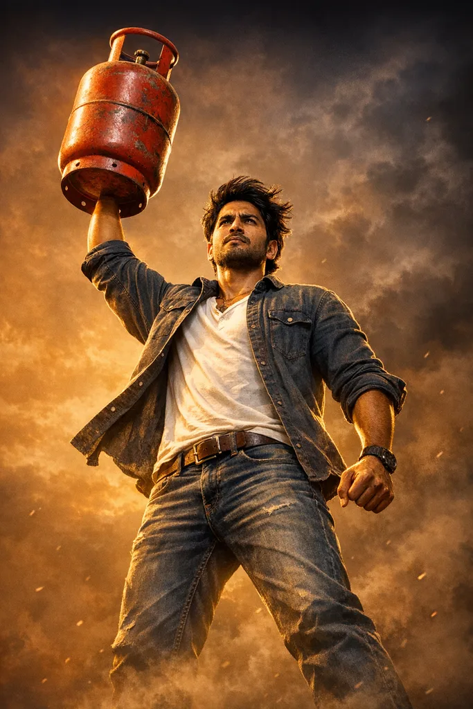Gas Cylinder Hero AI Photo Prompt - Image 1