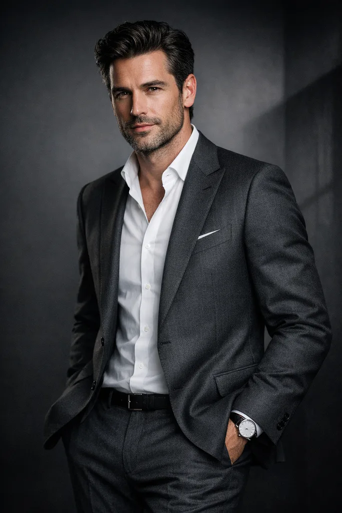 Hollywood Men's Fashion AI Photo Prompt - Image 1