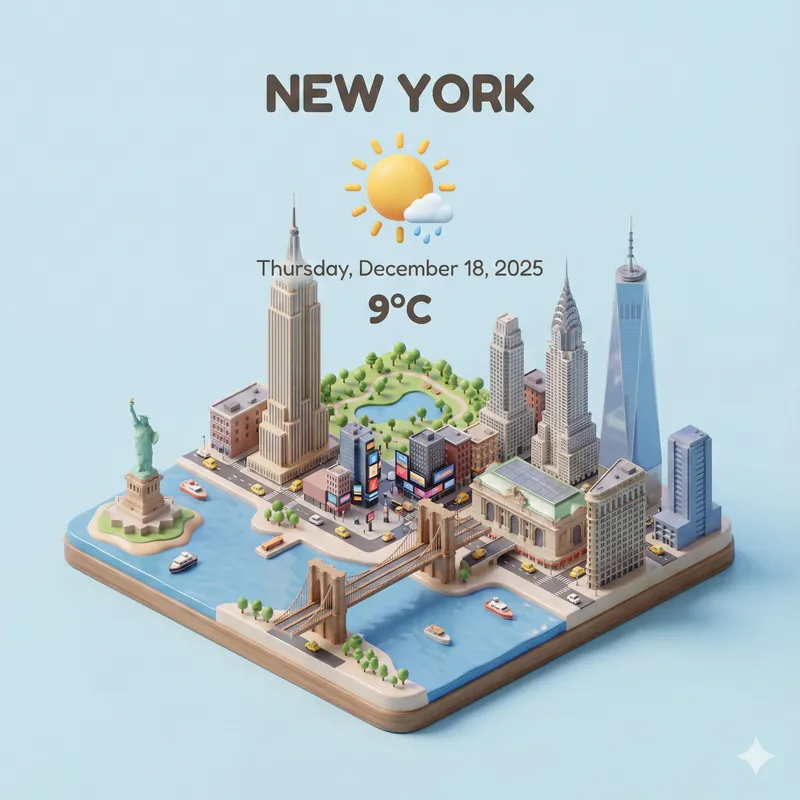 Isometric City Weather Scene - Thumbnail 3