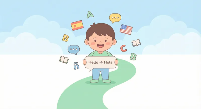 Language Learning App Onboarding Illustration - Thumbnail 2