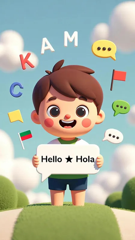 Language Learning App Onboarding Illustration - Thumbnail 3