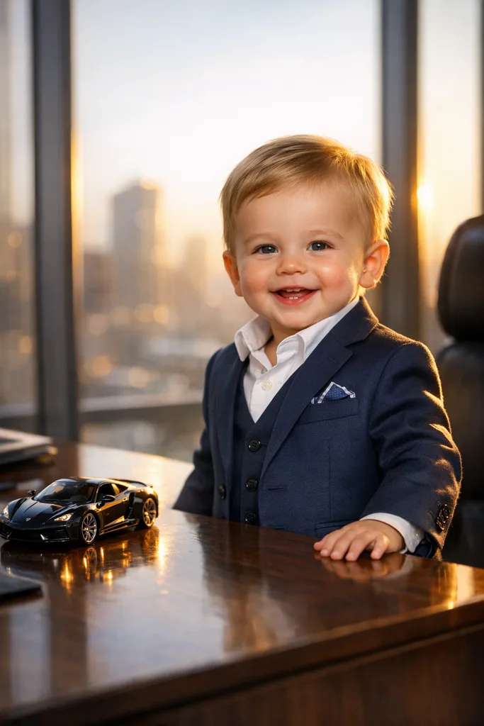 Mini CEO Luxury Toy Car AI Photo Prompt - Image 1