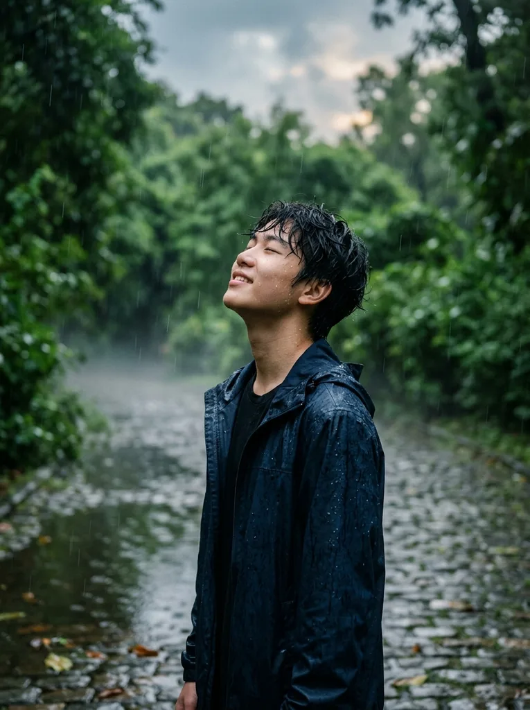 Monsoon Rain AI Photo Editing Prompt - Image 1
