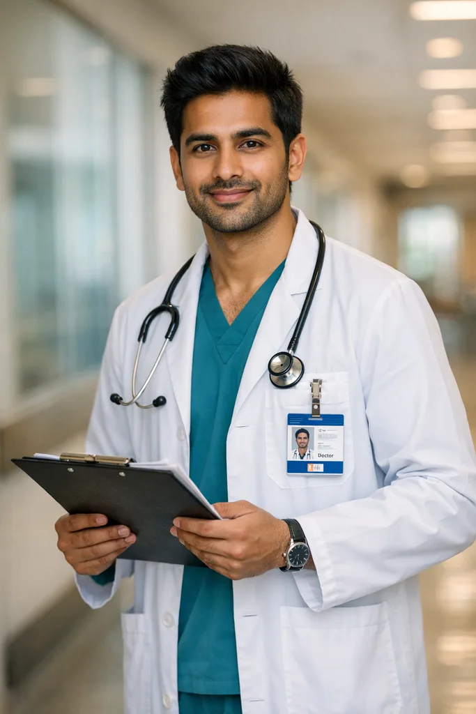 Photo as Doctor - White Coat Hospital Gemini AI Prompt - Image 1