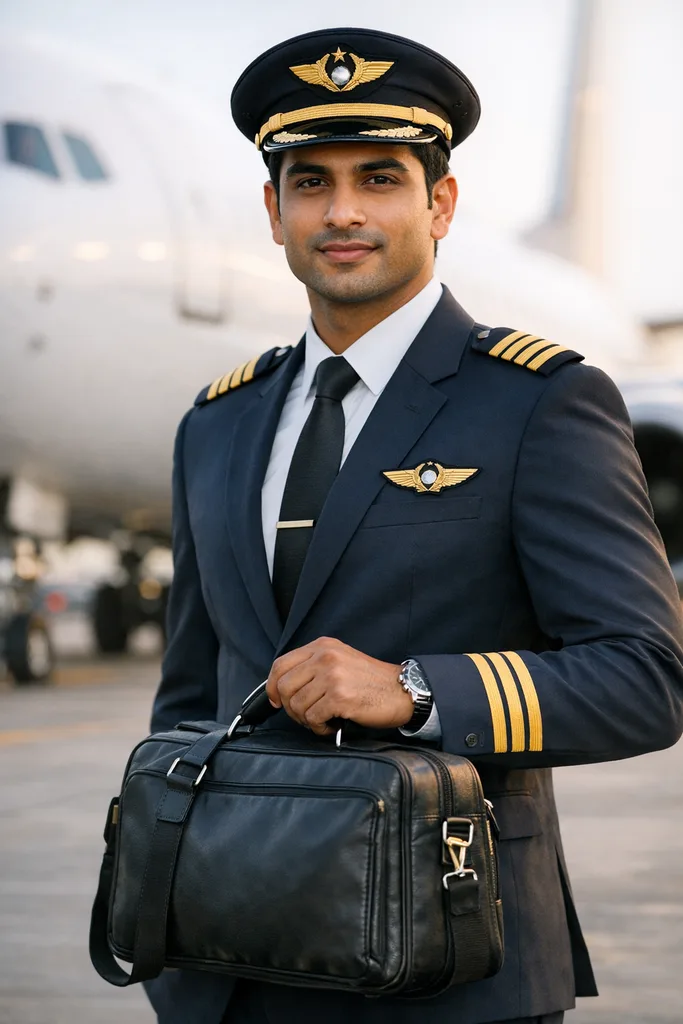Photo as Airline Pilot - Uniform Gemini AI Prompt - Image 1
