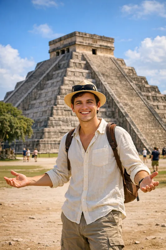 Photo at Chichén Itzá - Mexico Travel Gemini AI Prompt - Image 1