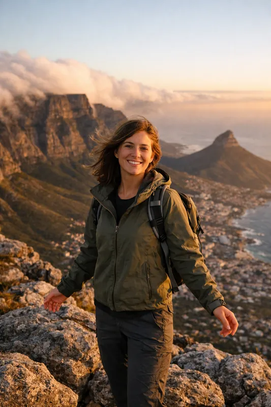 Photo at Table Mountain - Cape Town Travel AI Prompt - Image 1