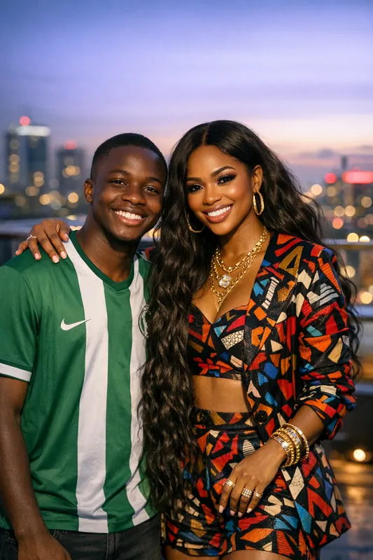 Photo with Ayra Starr - Afrobeats Gemini AI Prompt