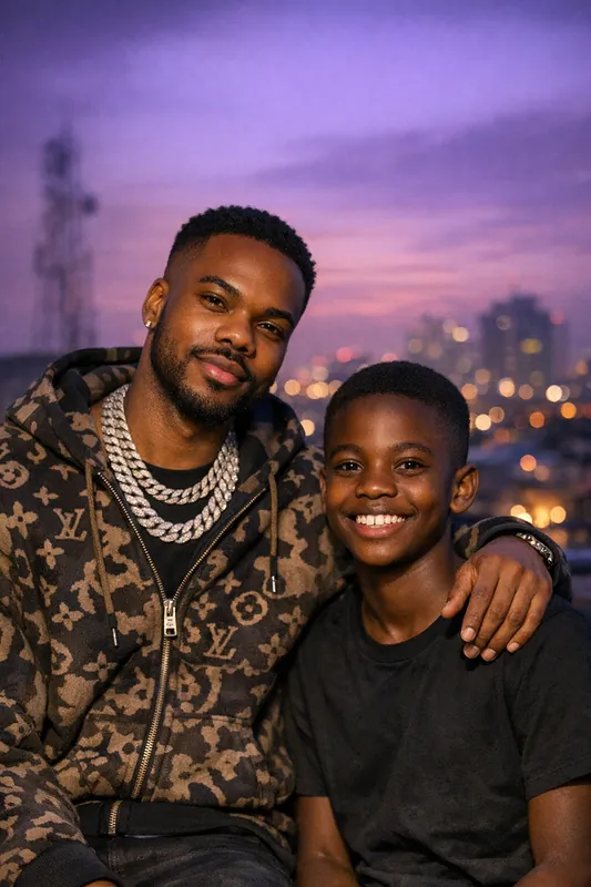 Photo with CKay - Afrobeats Gemini AI Prompt
