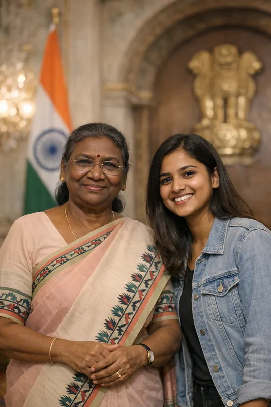 Photo with Droupadi Murmu - President of India Gemini AI Prompt - Image 1