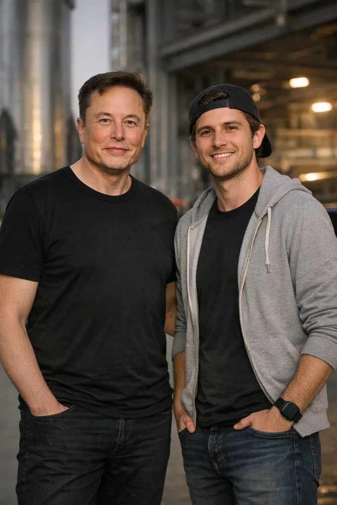 Photo with Elon Musk - Tesla SpaceX CEO Gemini AI Prompt - Image 1