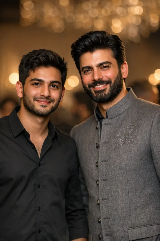 Photo with Fawad Khan - Lollywood Gemini AI Prompt