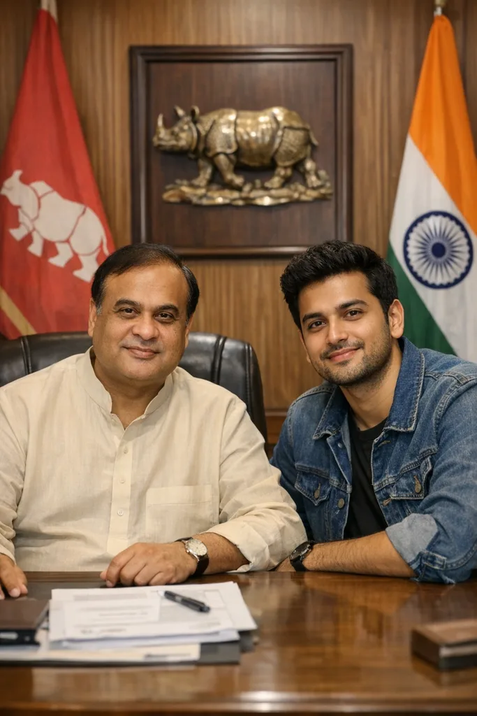 Photo with Himanta Biswa Sarma - Assam CM Gemini AI Prompt - Image 1
