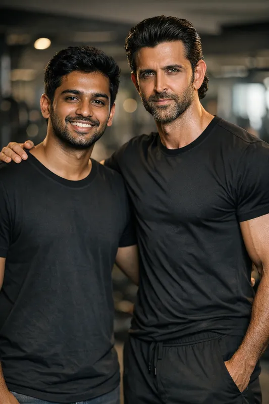 Photo with Hrithik Roshan - Bollywood Gemini AI Prompt