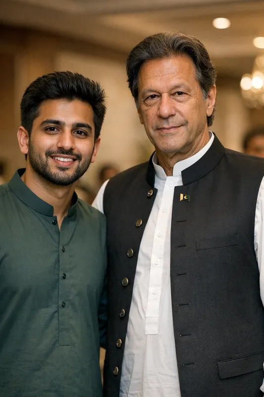 Photo with Imran Khan (Pakistan PM) - Political Leader Gemini AI Prompt - Image 1