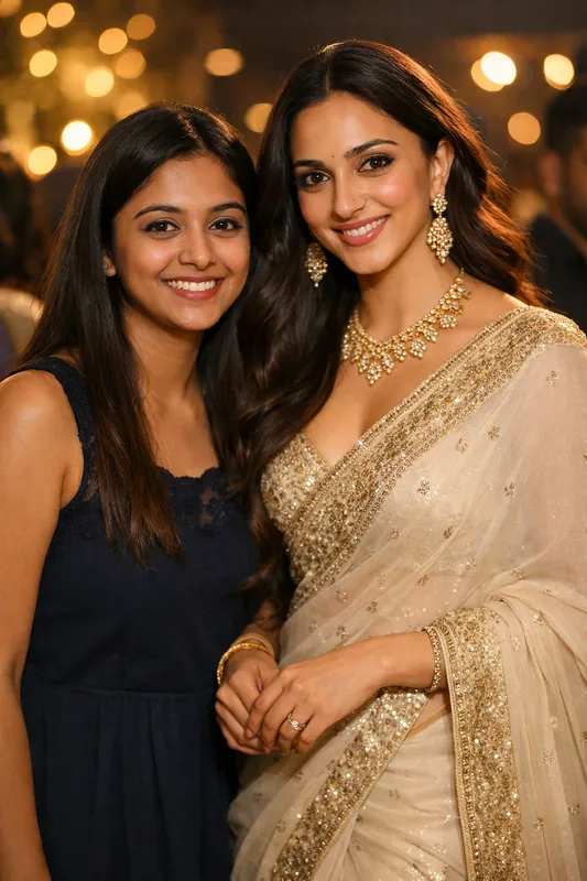 Photo with Kiara Advani - Bollywood Gemini AI Prompt