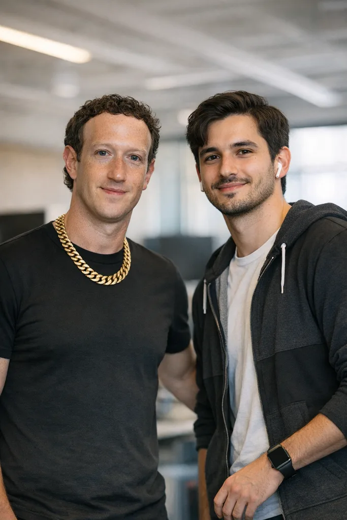 Photo with Mark Zuckerberg - Meta CEO Gemini AI Prompt - Image 1
