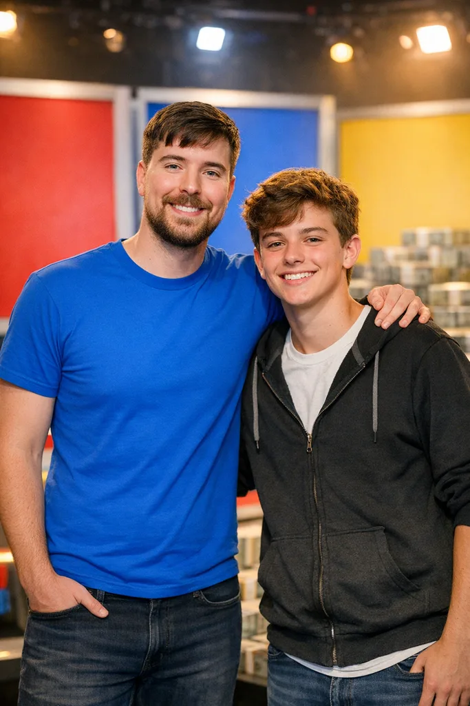 Photo with MrBeast - YouTube Star Gemini AI Prompt - Image 1