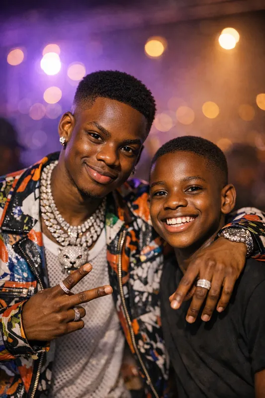 Photo with Rema - Afrobeats Gemini AI Prompt