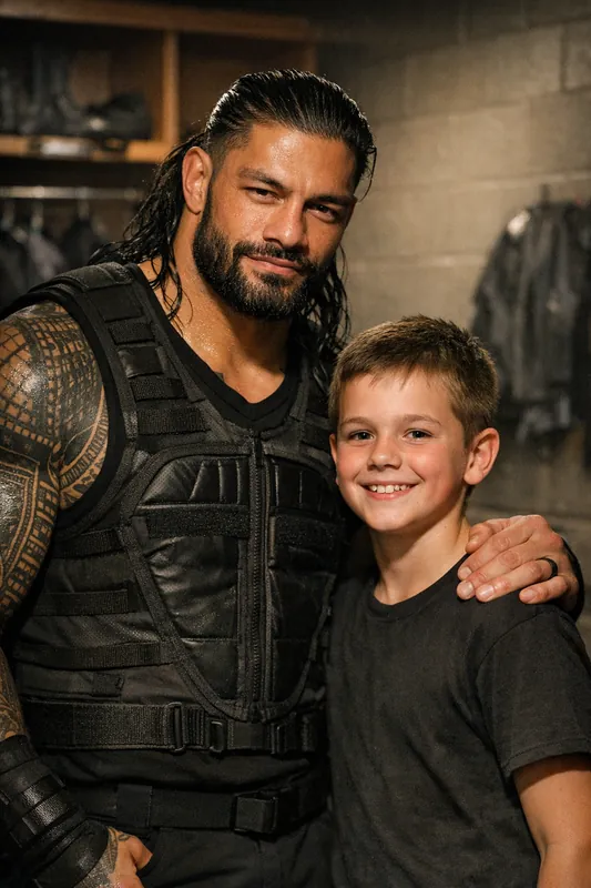 Photo with Roman Reigns - WWE Gemini AI Prompt