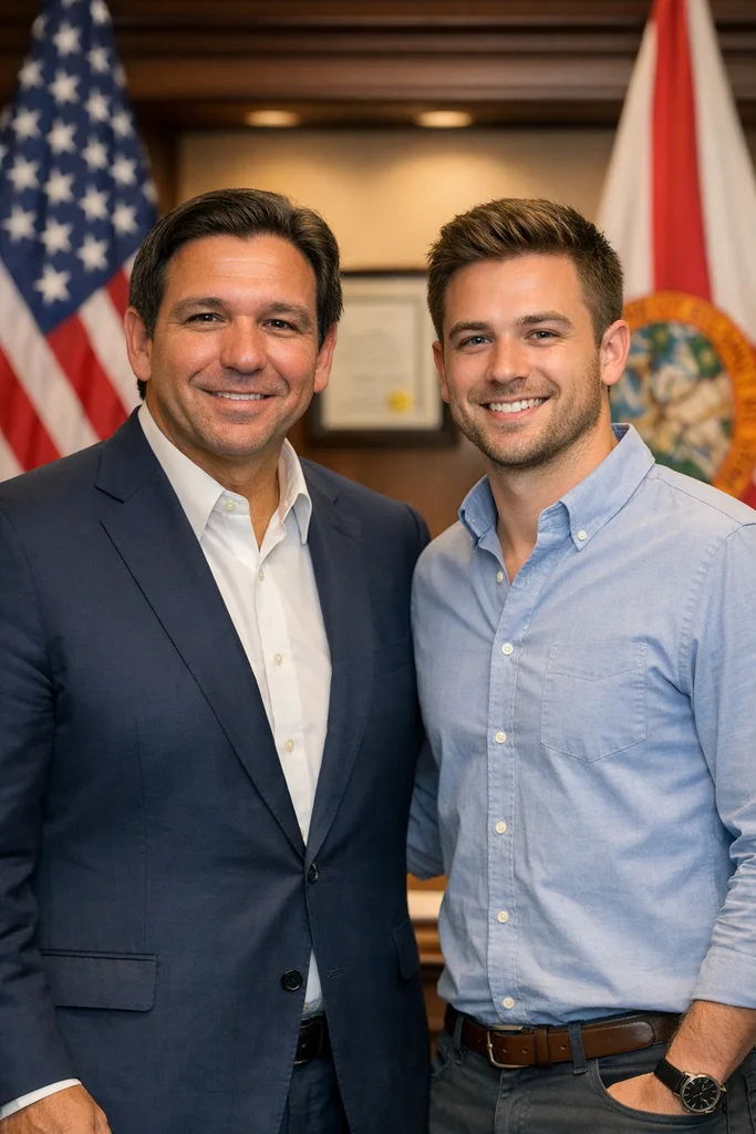 Photo with Ron DeSantis - Florida Governor Gemini AI Prompt - Image 1