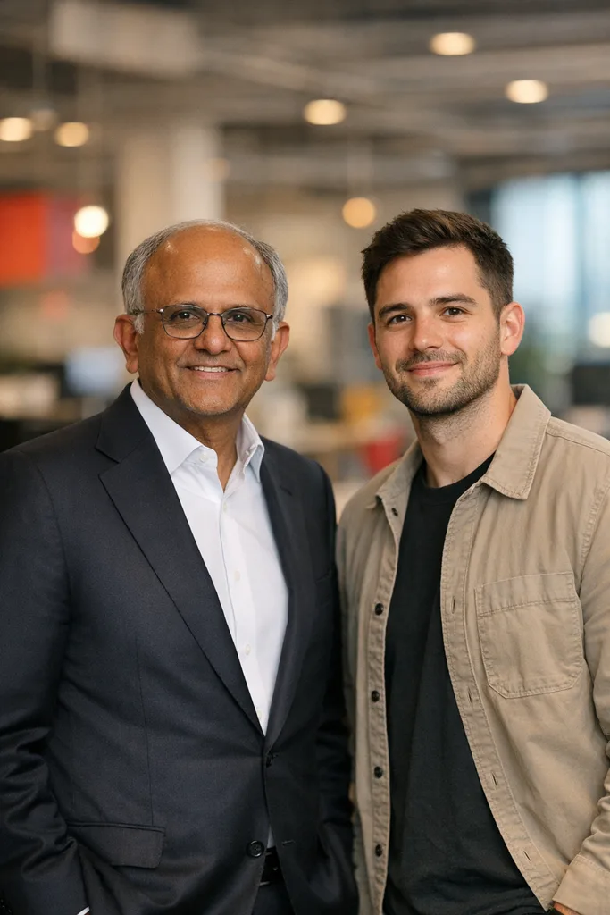 Photo with Shantanu Narayen - Adobe CEO Gemini AI Prompt - Image 1