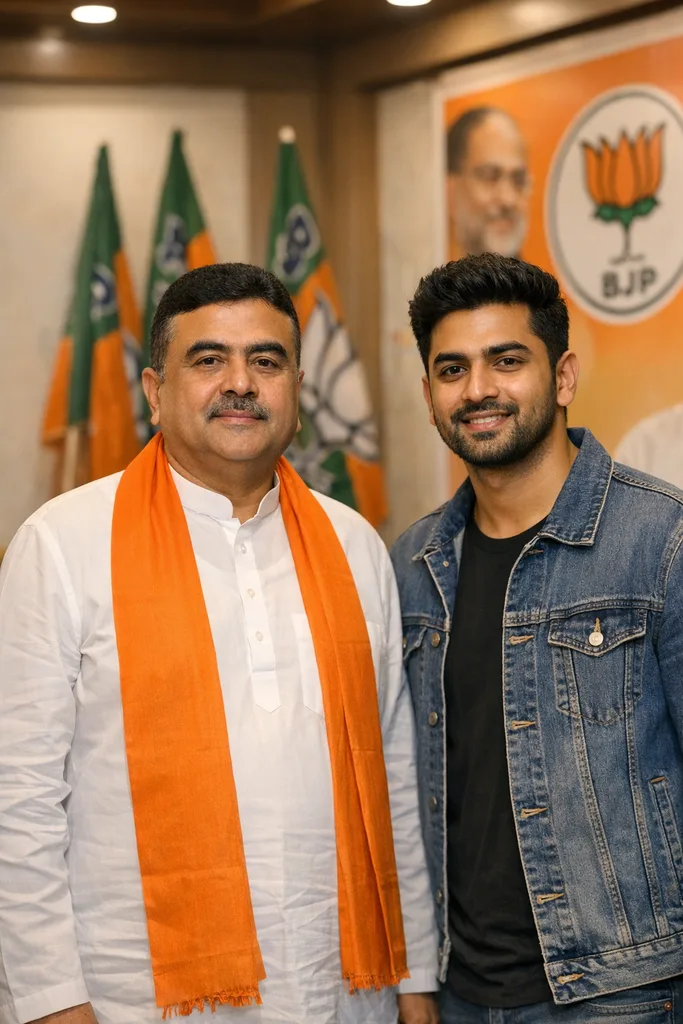 Photo with Suvendu Adhikari - West Bengal CM Gemini AI Prompt - Image 1