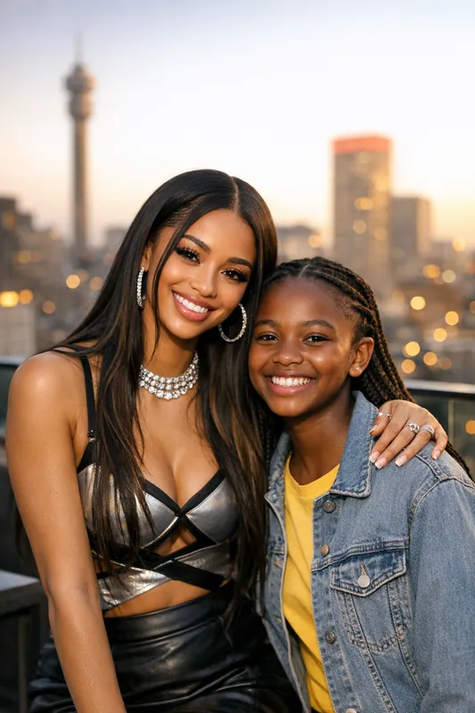 Photo with Tyla - Amapiano South Africa Gemini AI Prompt