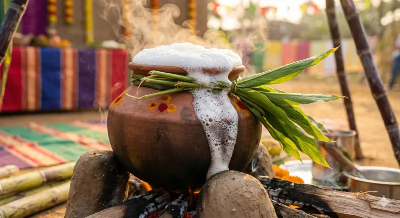 Pongal Pot Overflowing - Thumbnail 2