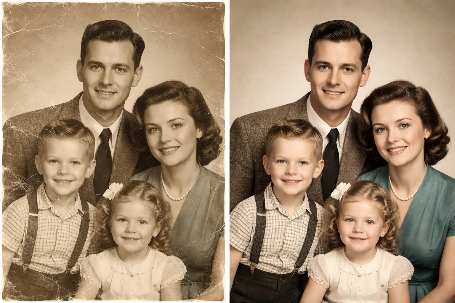Restore Old Photo Gemini Prompt - Repair Scratches and Bring Back Color