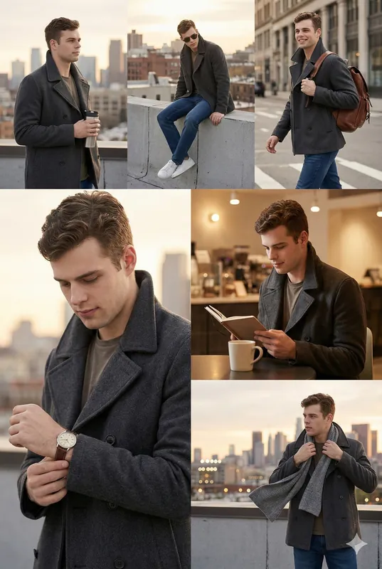 Stylish Photoshoot Collage - Urban Man - Thumbnail 2