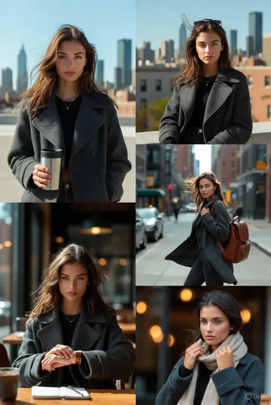 Stylish Photoshoot Collage - Urban Woman - Thumbnail 3